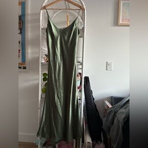 Satin straight cut Oak and Fort Green slip dress - Size S